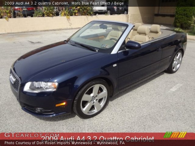 2009 Audi A4 3.2 quattro Cabriolet in Moro Blue Pearl Effect
