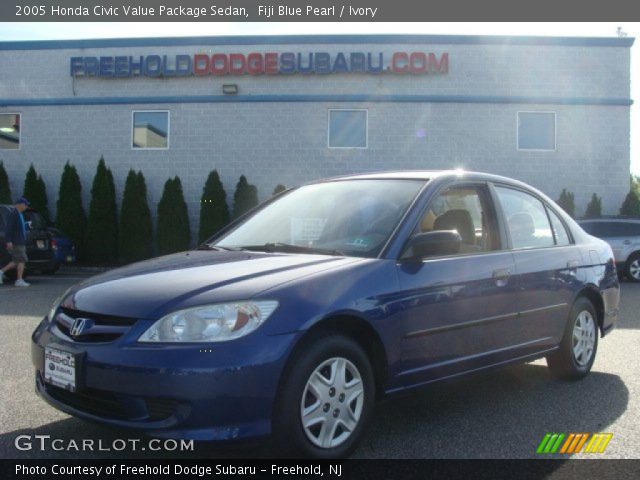 2005 Honda Civic Value Package Sedan in Fiji Blue Pearl