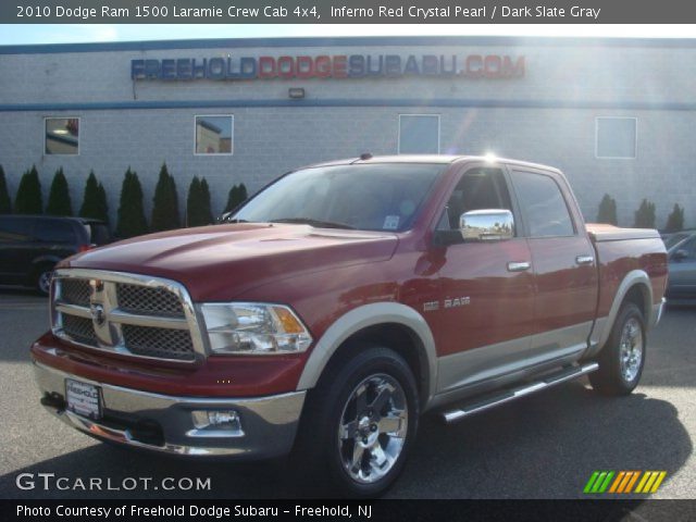 2010 Dodge Ram 1500 Laramie Crew Cab 4x4 in Inferno Red Crystal Pearl