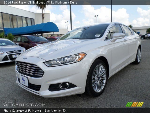 2014 Ford Fusion SE EcoBoost in White Platinum