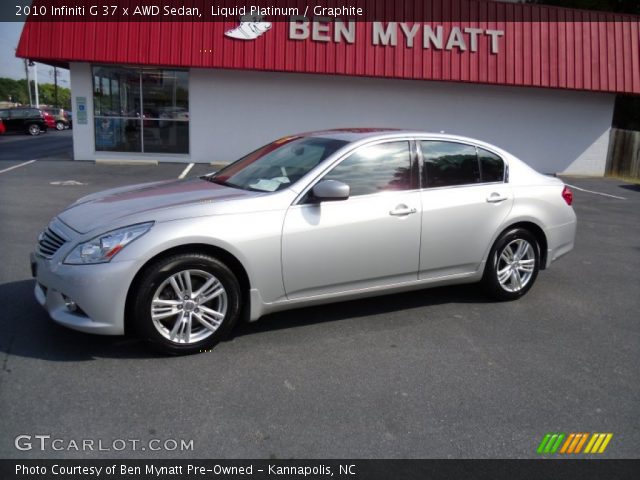 2010 Infiniti G 37 x AWD Sedan in Liquid Platinum