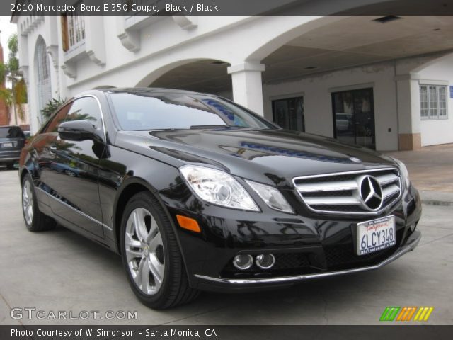 2010 Mercedes-Benz E 350 Coupe in Black
