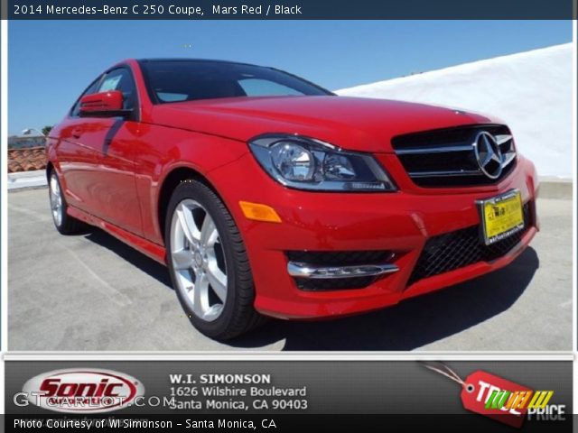2014 Mercedes-Benz C 250 Coupe in Mars Red