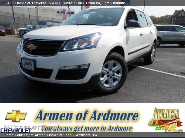 2014 Chevrolet Traverse LS AWD in White