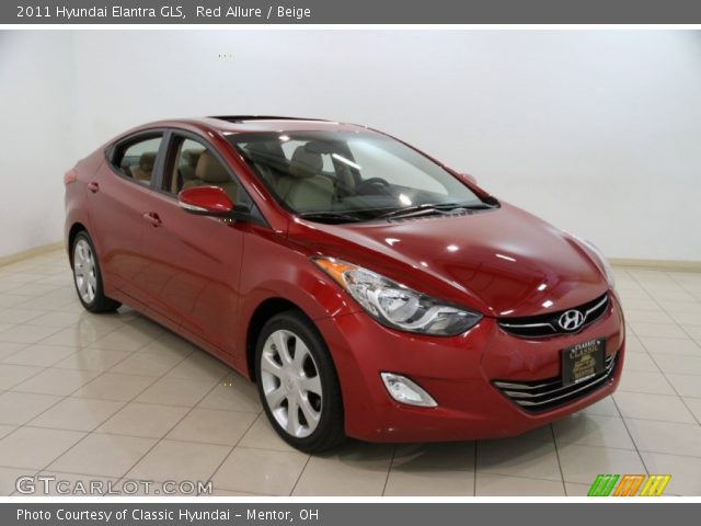 2011 Hyundai Elantra GLS in Red Allure