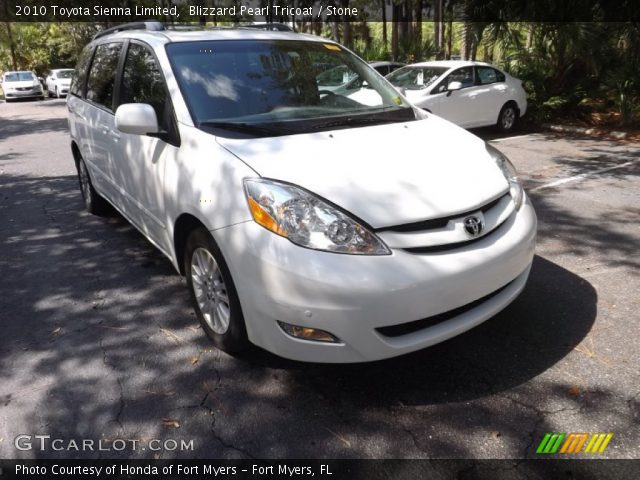 2010 Toyota Sienna Limited in Blizzard Pearl Tricoat