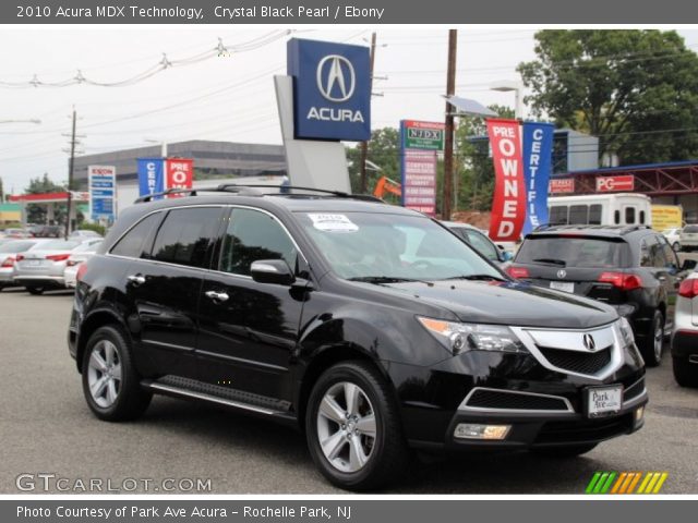 2010 Acura MDX Technology in Crystal Black Pearl