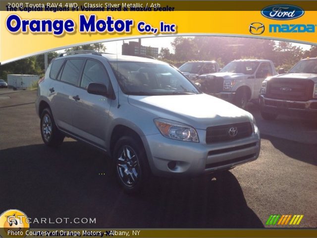 2008 Toyota RAV4 4WD in Classic Silver Metallic