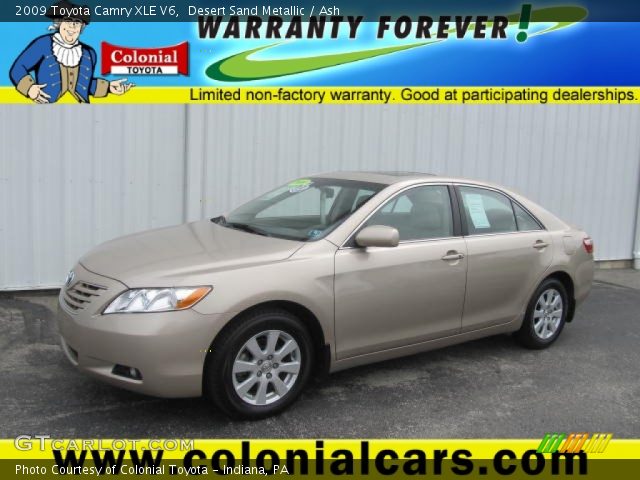 2009 Toyota Camry XLE V6 in Desert Sand Metallic