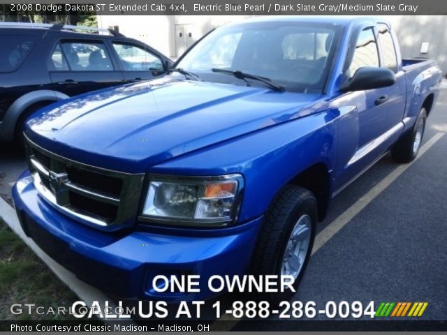 2008 Dodge Dakota ST Extended Cab 4x4 in Electric Blue Pearl