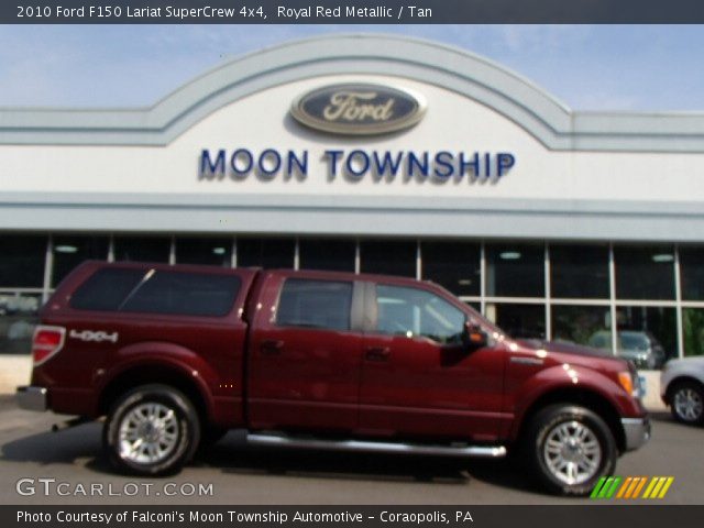 2010 Ford F150 Lariat SuperCrew 4x4 in Royal Red Metallic