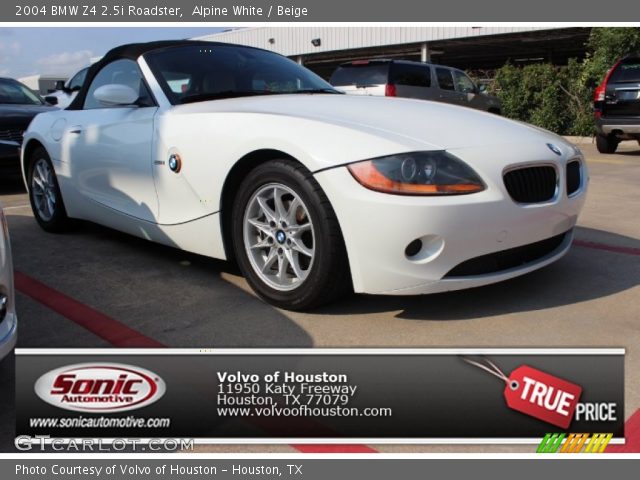 2004 BMW Z4 2.5i Roadster in Alpine White
