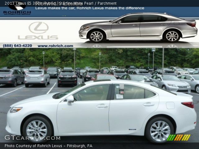 2013 Lexus ES 300h Hybrid in Starfire White Pearl