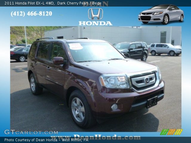 2011 Honda Pilot EX-L 4WD in Dark Cherry Pearl