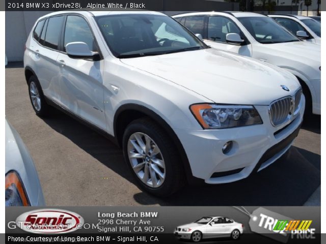 2014 BMW X3 xDrive28i in Alpine White