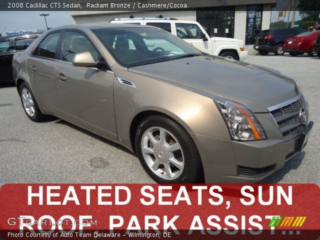 2008 Cadillac CTS Sedan in Radiant Bronze