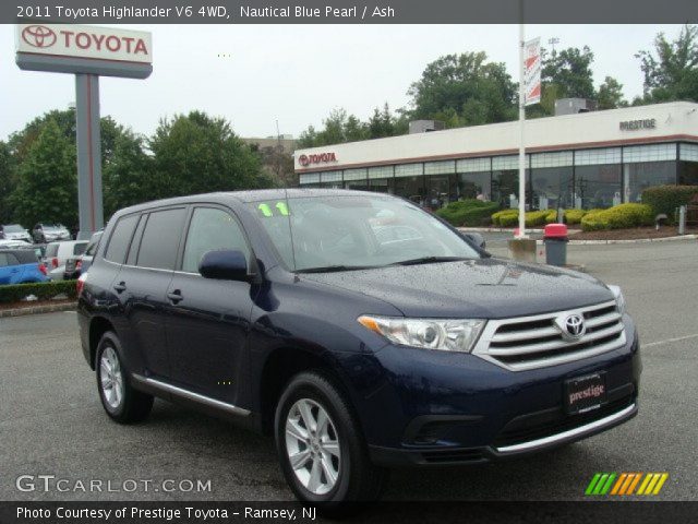 2011 Toyota Highlander V6 4WD in Nautical Blue Pearl