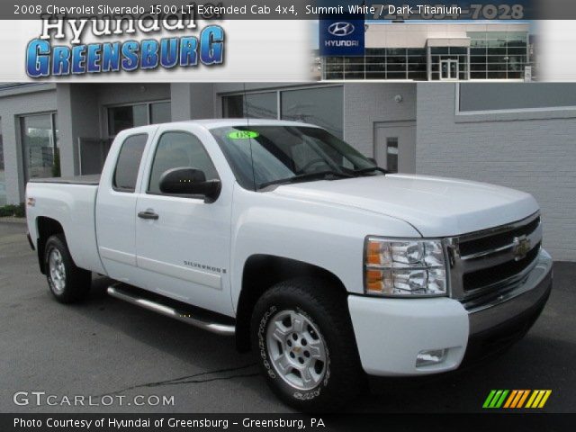 2008 Chevrolet Silverado 1500 LT Extended Cab 4x4 in Summit White
