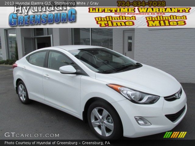 2013 Hyundai Elantra GLS in Shimmering White