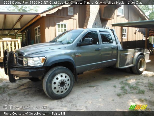 2008 Dodge Ram 5500 HD SLT Quad Cab 4x4 Chassis in Mineral Gray Metallic