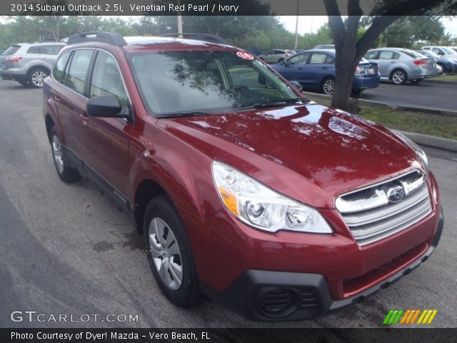 2014 Subaru Outback 2.5i in Venetian Red Pearl