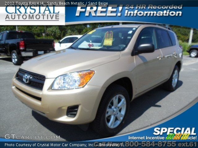 2012 Toyota RAV4 I4 in Sandy Beach Metallic