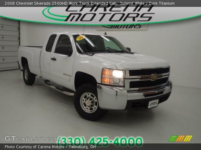 2008 Chevrolet Silverado 2500HD Work Truck Extended Cab in Summit White