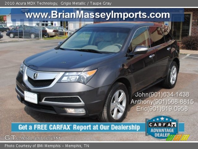 2010 Acura MDX Technology in Grigio Metallic