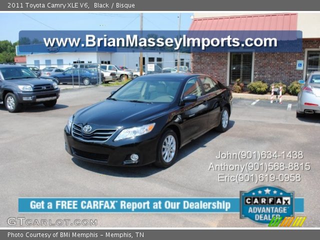 2011 Toyota Camry XLE V6 in Black