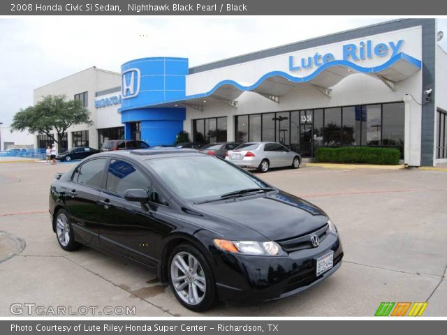 2008 Honda Civic Si Sedan in Nighthawk Black Pearl