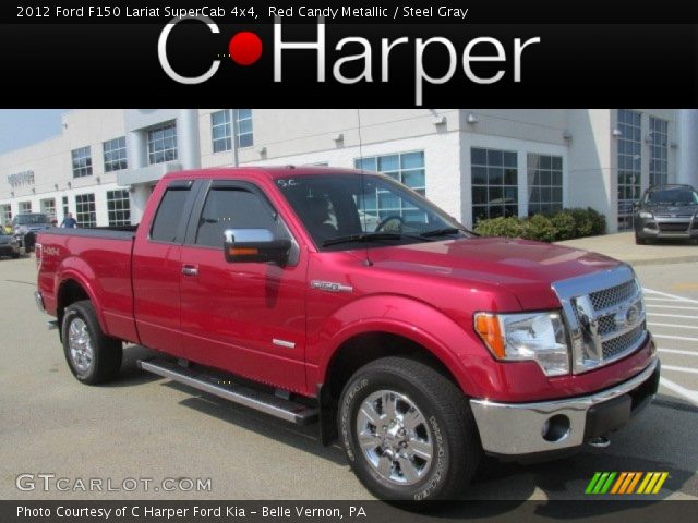 2012 Ford F150 Lariat SuperCab 4x4 in Red Candy Metallic