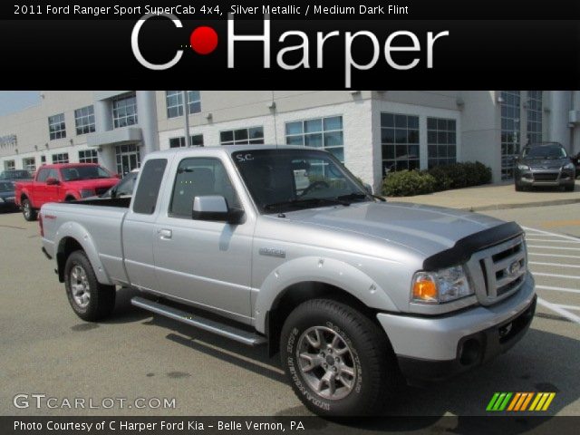 2011 Ford Ranger Sport SuperCab 4x4 in Silver Metallic