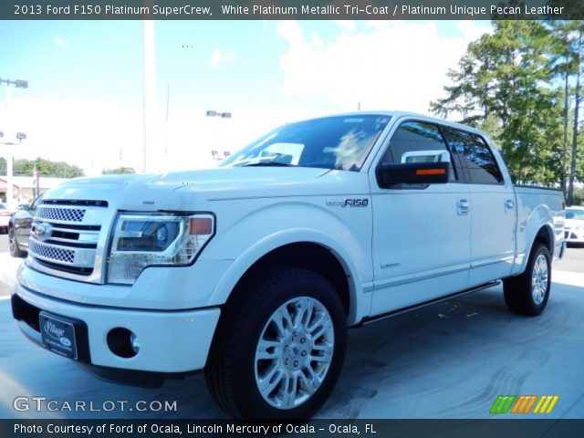 2013 Ford F150 Platinum SuperCrew in White Platinum Metallic Tri-Coat