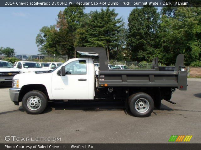 2014 Chevrolet Silverado 3500HD WT Regular Cab 4x4 Dump Truck in Summit White