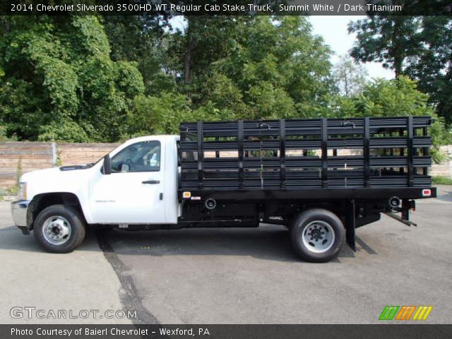 2014 Chevrolet Silverado 3500HD WT Regular Cab Stake Truck in Summit White