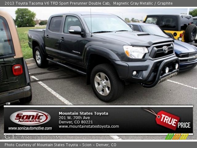 2013 Toyota Tacoma V6 TRD Sport Prerunner Double Cab in Magnetic Gray Metallic