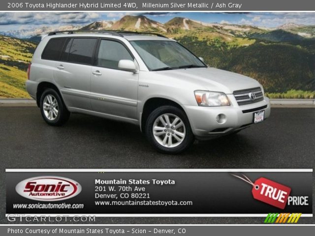 2006 Toyota Highlander Hybrid Limited 4WD in Millenium Silver Metallic