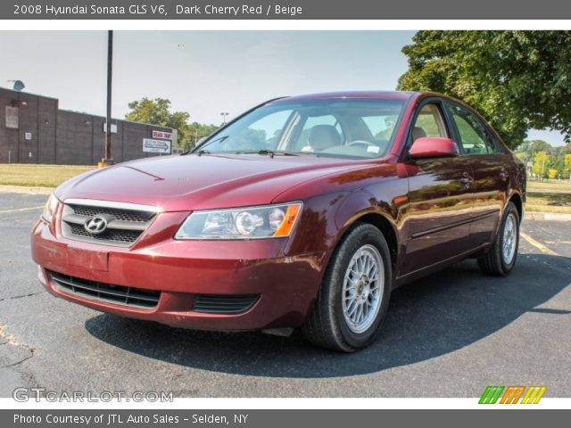2008 Hyundai Sonata GLS V6 in Dark Cherry Red