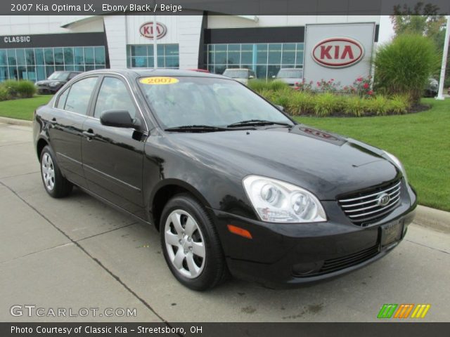 2007 Kia Optima LX in Ebony Black