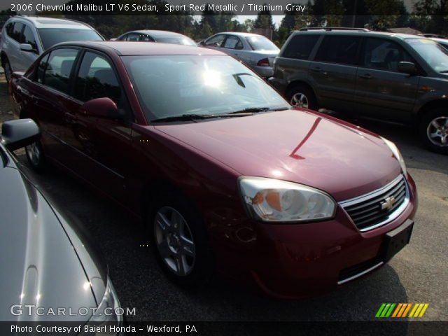 2006 Chevrolet Malibu LT V6 Sedan in Sport Red Metallic