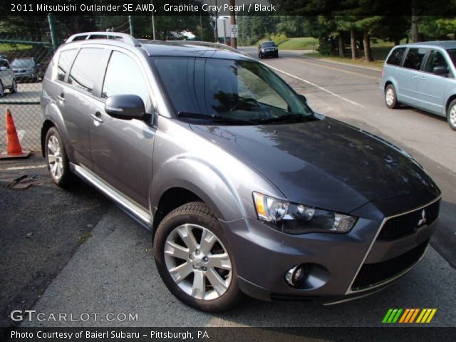 2011 Mitsubishi Outlander SE AWD in Graphite Gray Pearl