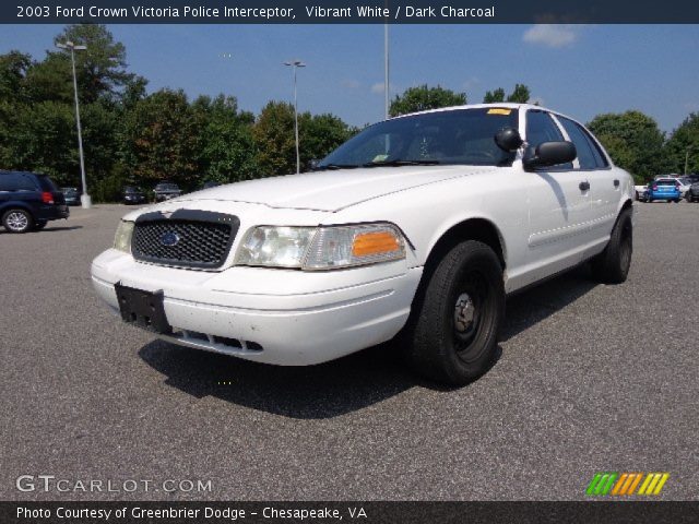 2003 Ford Crown Victoria Police Interceptor in Vibrant White