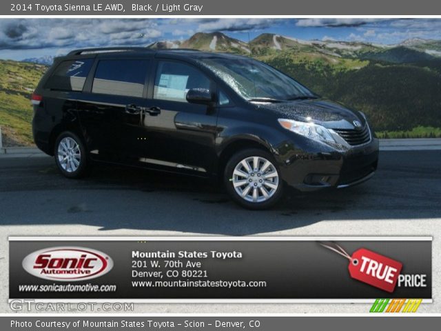 2014 Toyota Sienna LE AWD in Black