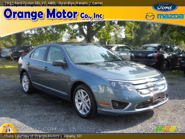 2012 Ford Fusion SEL V6 AWD in Steel Blue Metallic
