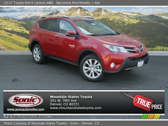2013 Toyota RAV4 Limited AWD in Barcelona Red Metallic