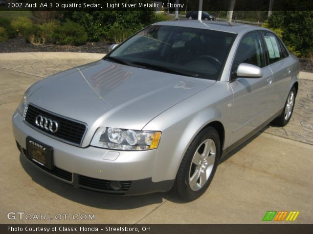 2002 Audi A4 3.0 quattro Sedan in Light Silver Metallic
