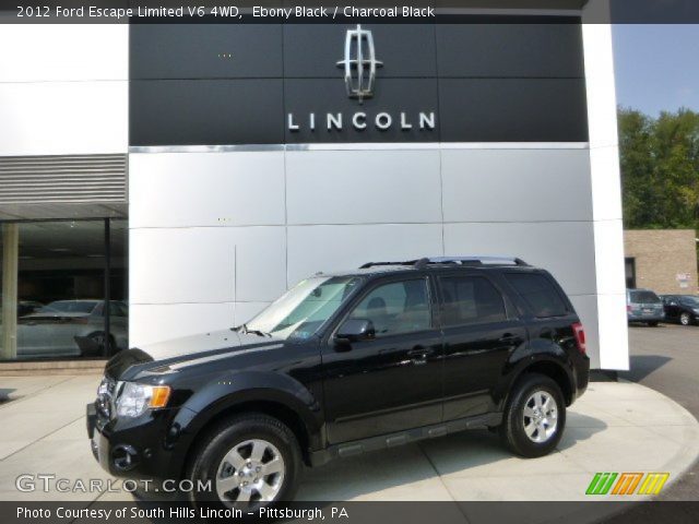 2012 Ford Escape Limited V6 4WD in Ebony Black