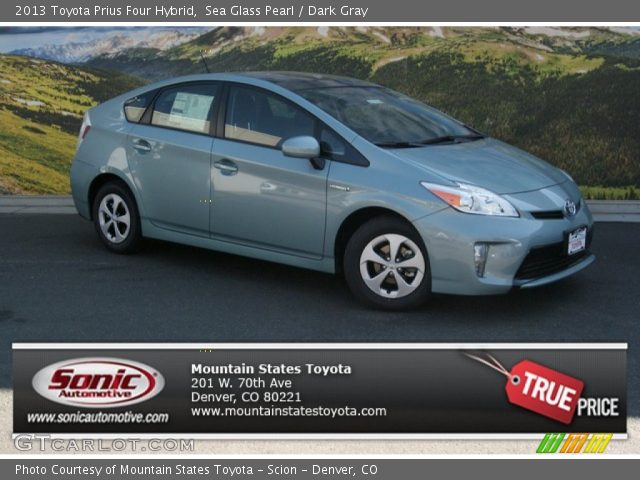 2013 Toyota Prius Four Hybrid in Sea Glass Pearl