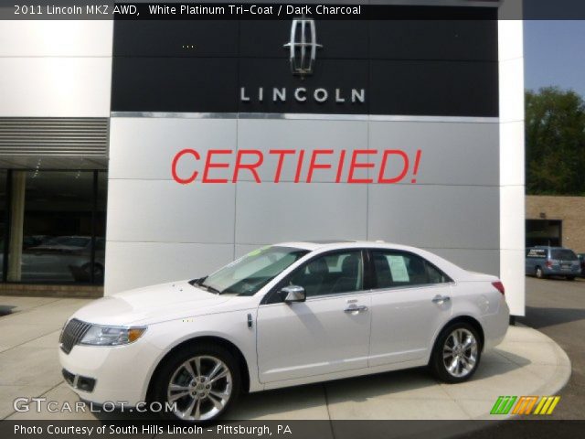 2011 Lincoln MKZ AWD in White Platinum Tri-Coat