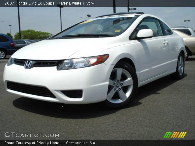 2007 Honda Civic EX Coupe in Taffeta White